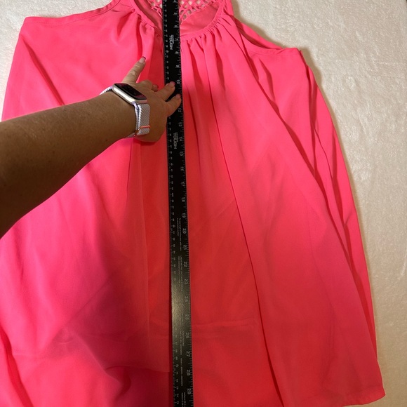 Sundress Over Bathing Suit Coverup Neon Pink Large - Picture 6 of 8